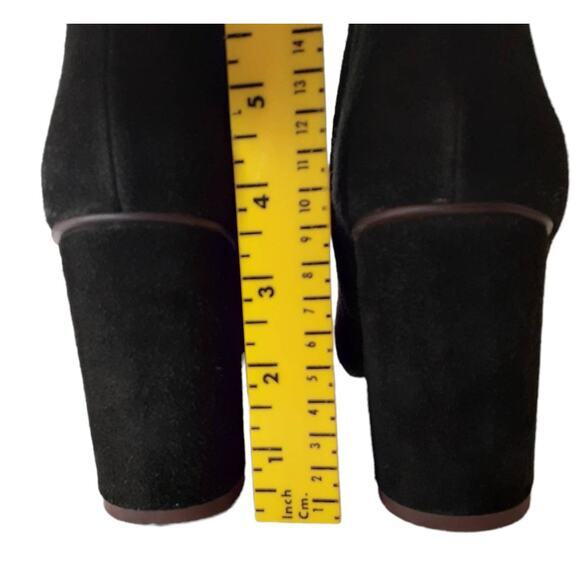 NEW SEE BY CHLOE Boot Size 6.5 Victorian Style Side Zip Block Heel Black Leather - Picture 9 of 14